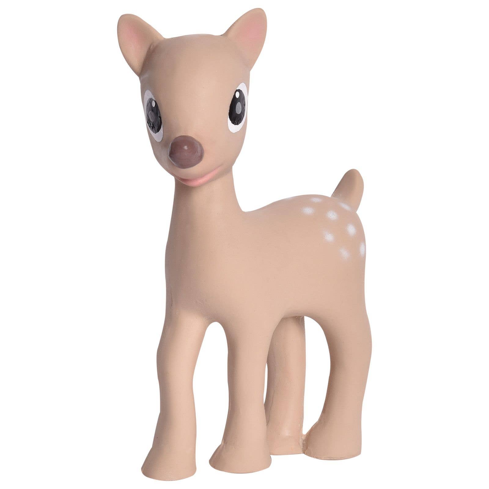 Organic Rubber Rattle, Teether & Bath Toy: Ralphie the Reindeer (Forest Friends)