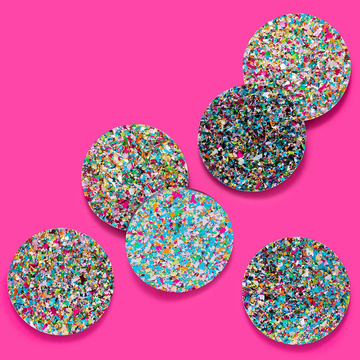 Confetti Acrylic Coasters