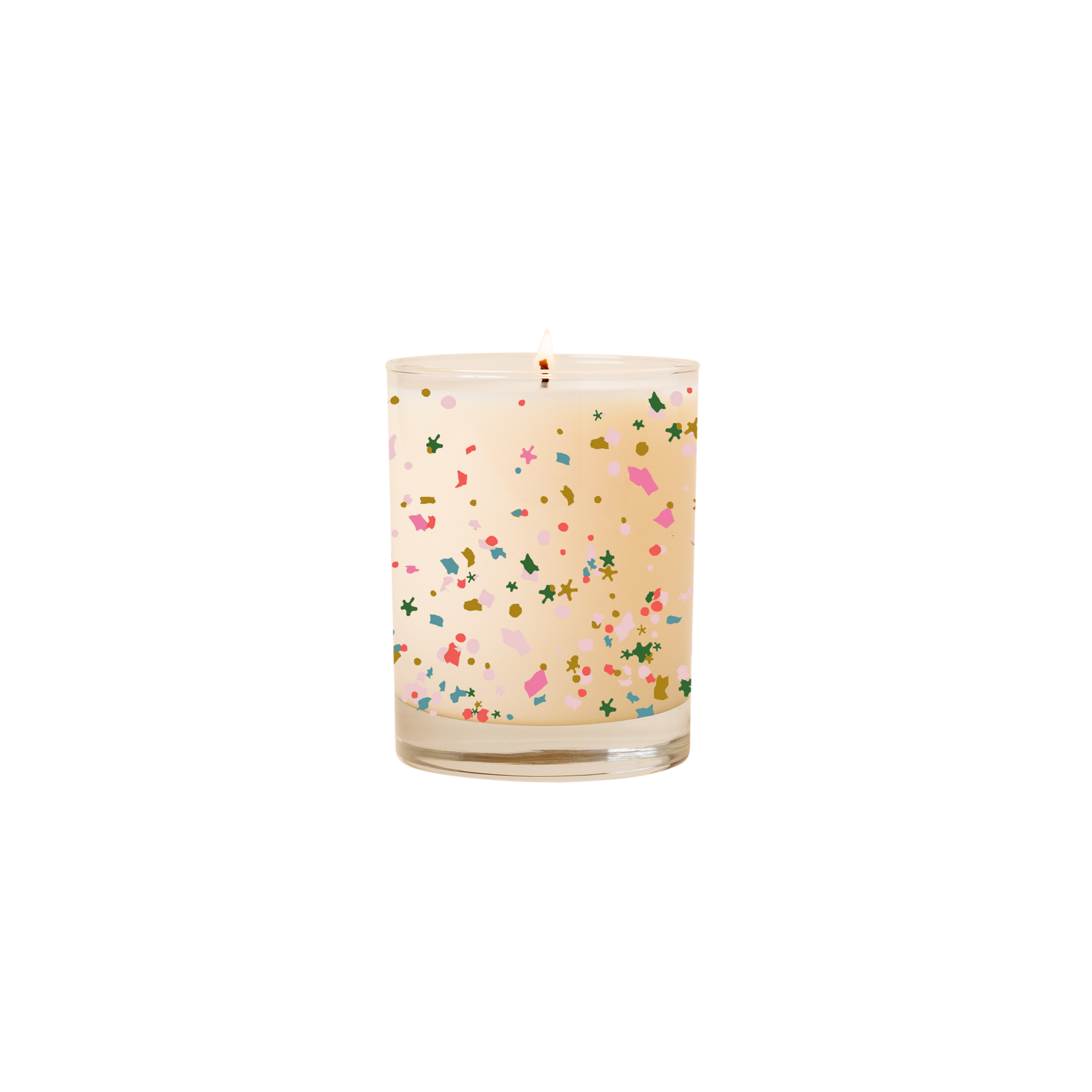 Candle: Confetti Rocks Glass