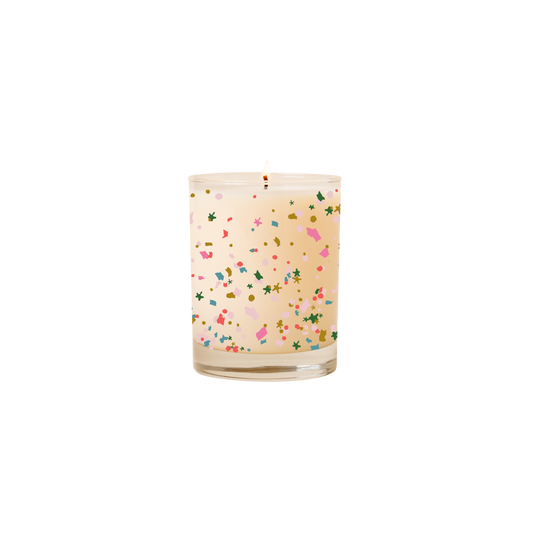 Candle: Confetti Rocks Glass