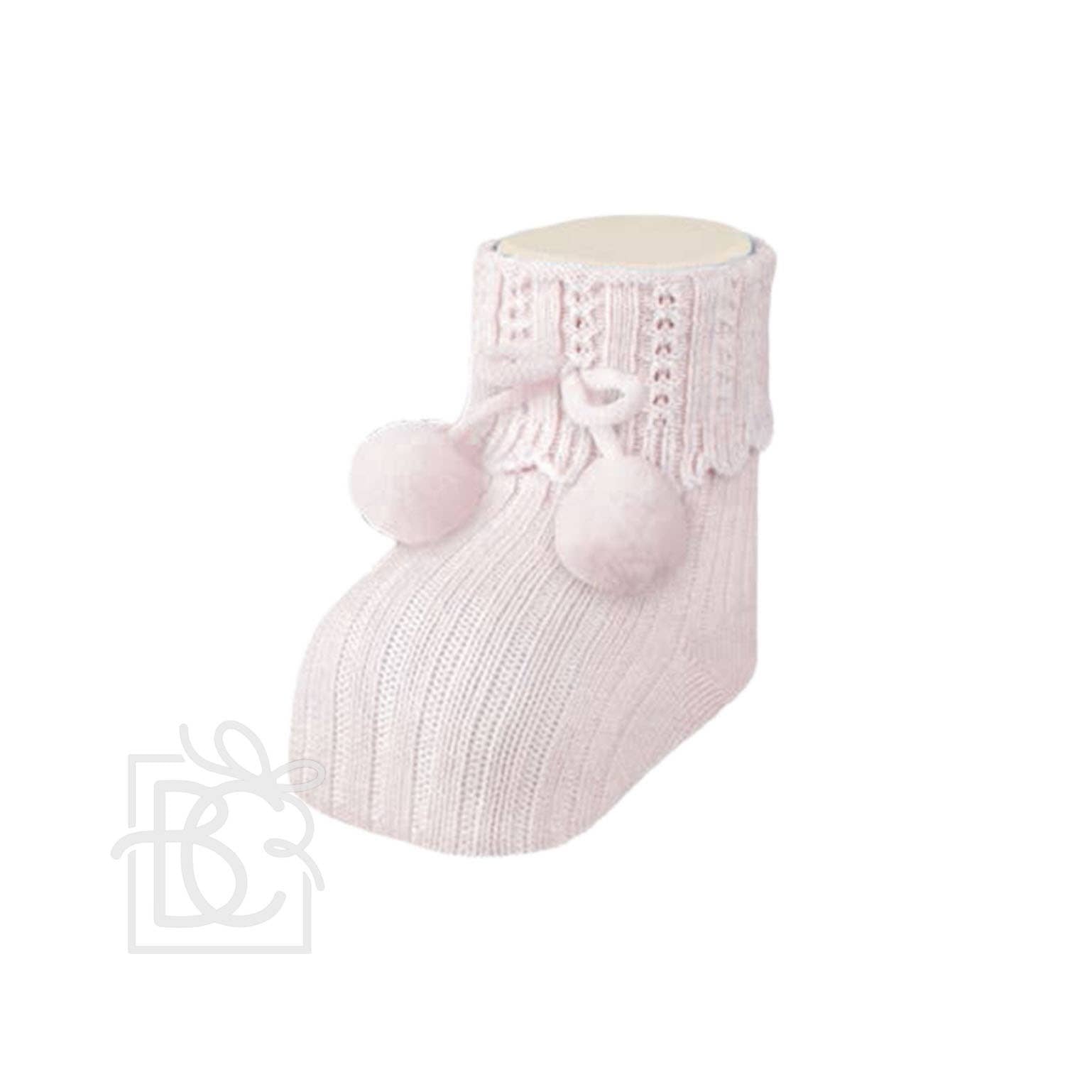 Newborn Pompom Cotton Socks