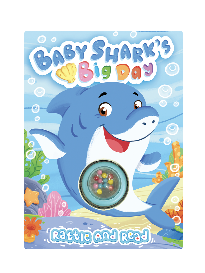 Baby Shark's Big Day - Interactive Sensory Board Book with Spinning Rattle