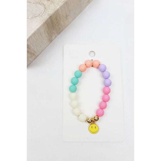 Bracelet: Smile Charm Bead Bracelet