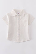 Load image into Gallery viewer, Boy Collared Shirt: White
