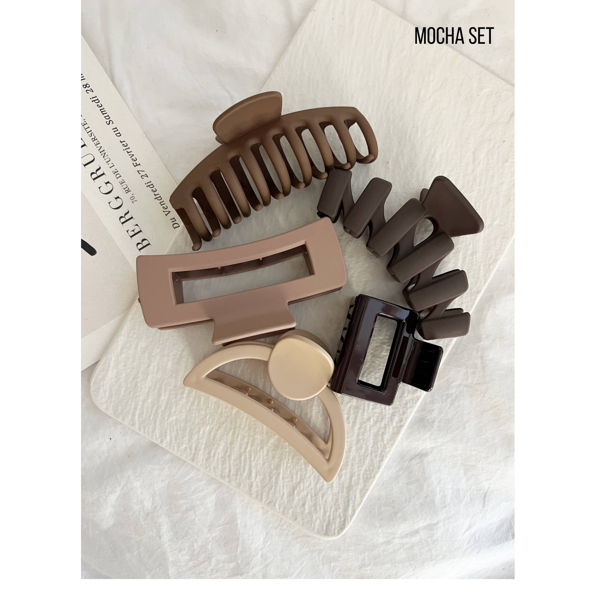 Claw Clips: MOCHA (5 PC)