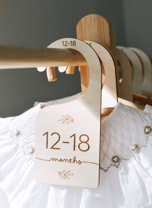 Wooden Baby Hanging Closet Dividers