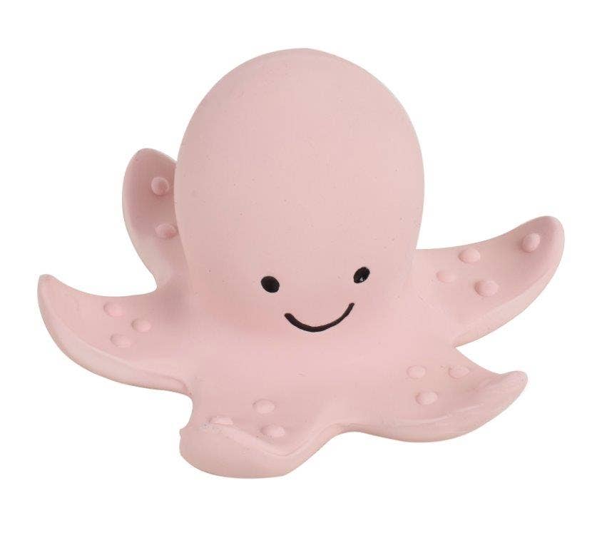 Natural Organic Teether, Rattle & Bath Toy: Octopus