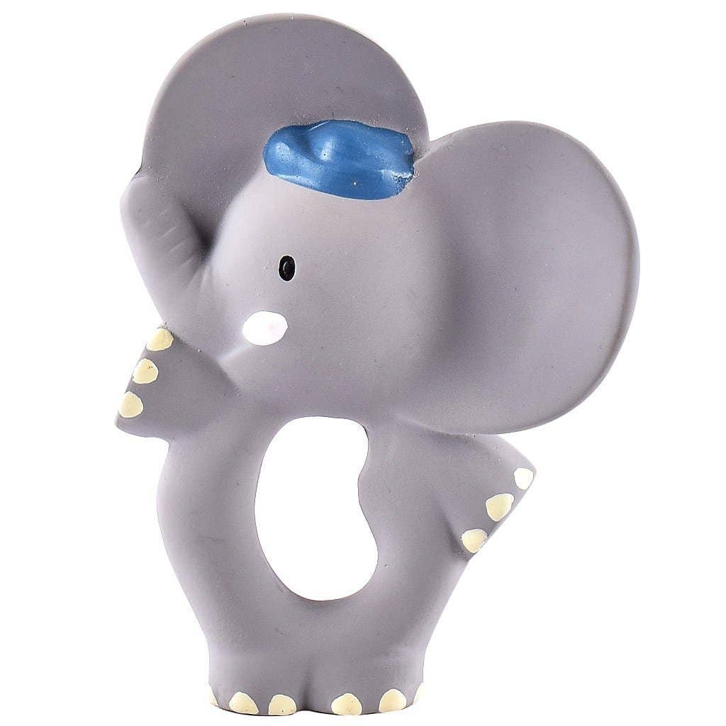 Natural Organic Teether, Rattle & Bath Toy: Alvin the Elephant