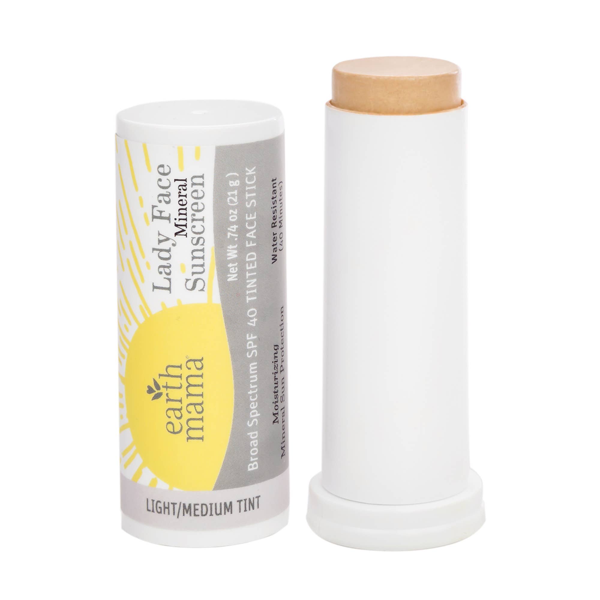 Earth Mama: Lady Face Mineral Sunscreen Face Stick SPF 40