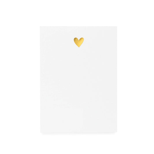 Notepad (Mini): Gold Heart