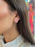 Load image into Gallery viewer, Earrings: Valentine Rouge Jewelry: Candy Clover Studs (Pink)
