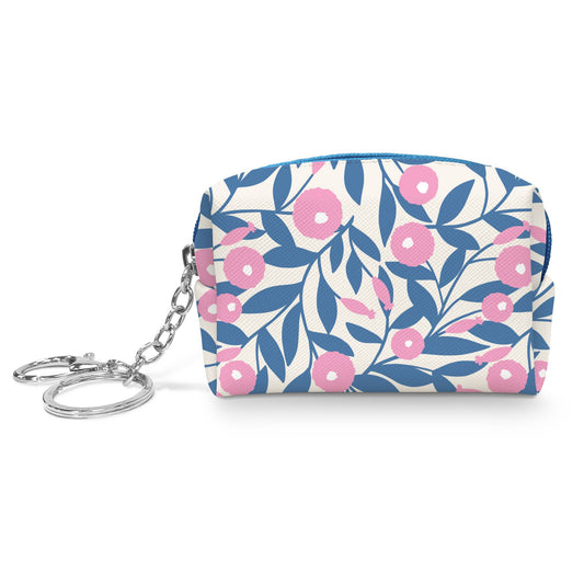 Keychain Pouch: Blushing Dahlias