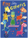 Load image into Gallery viewer, Five Jolly Giraffes- Silicone Touch and Feel Board Book - Counting
