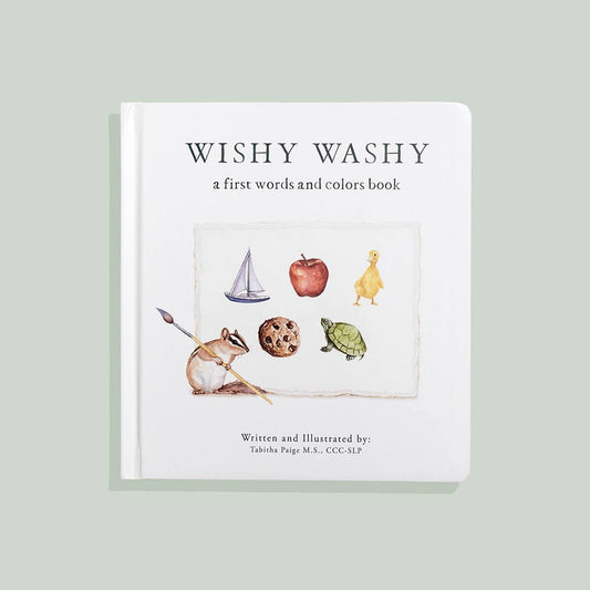 Board Book: Wishy Washy (First Words and Colors)