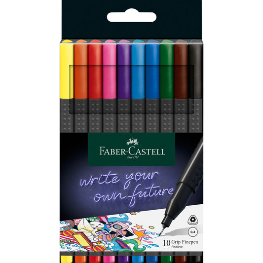 FABER-CASTELL: Grip Fineliner 10ct Set