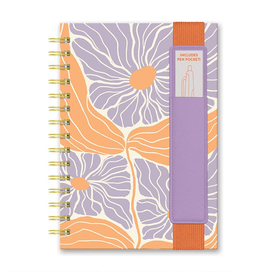 Journal: Abloom Oliver Notebook with Pen Pocket