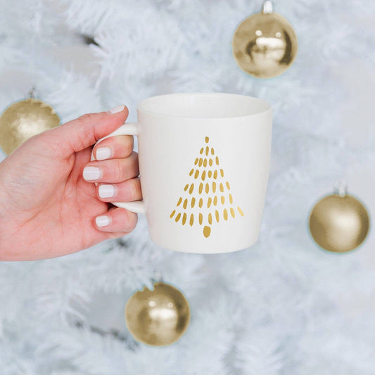 Mug: Holiday Gold Christmas Tree