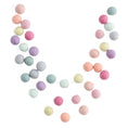 Load image into Gallery viewer, Rainbow Sorbet Felt Ball Garland: 7 ft (28 balls)
