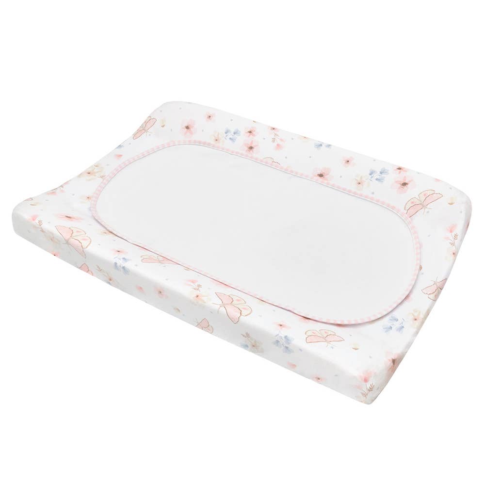 Change Pad Cover & Liner Set: Butterfly Garden