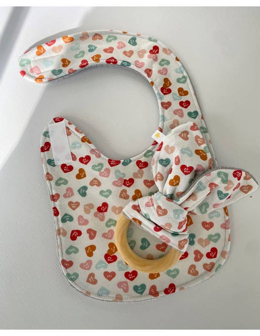 Bib: Conversation Hearts