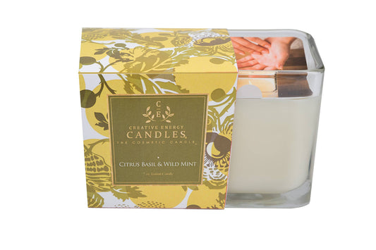 Lotion Candle: Luxury | Massage Oil | Citrus Basil & Wild Mint