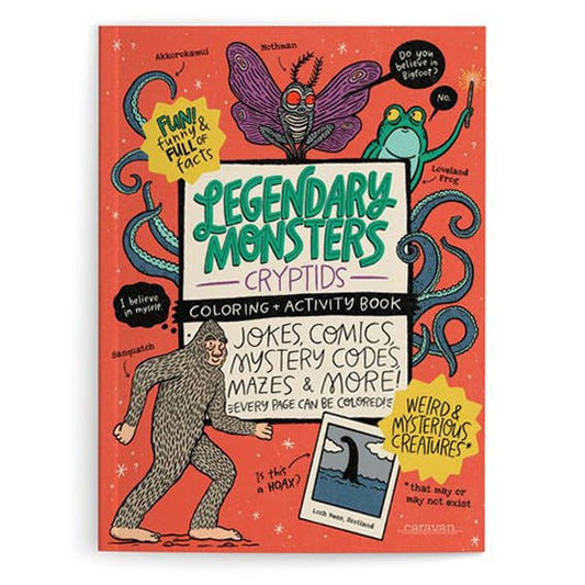 Activity Book: Legendary Monsters CRYPTIDS Coloring, Activity, Jokes + MORE
