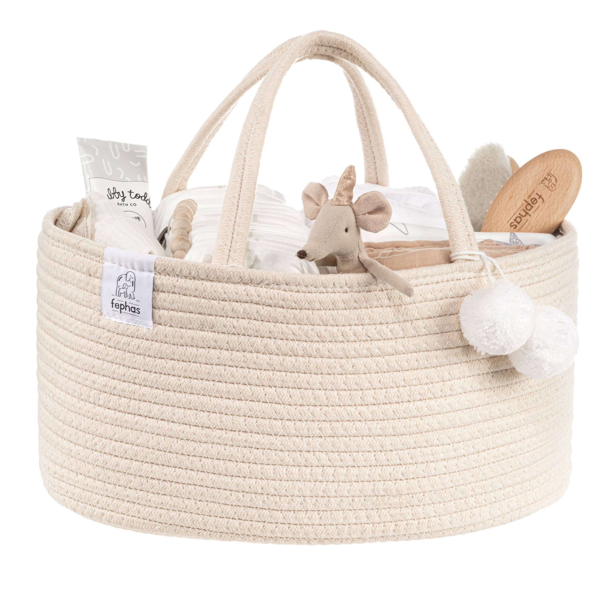 Compact Rope Caddy Rope Diaper Caddy: Beige – HeyPeacock