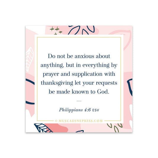 Scripture Static Cling: Do Not Be Anxious