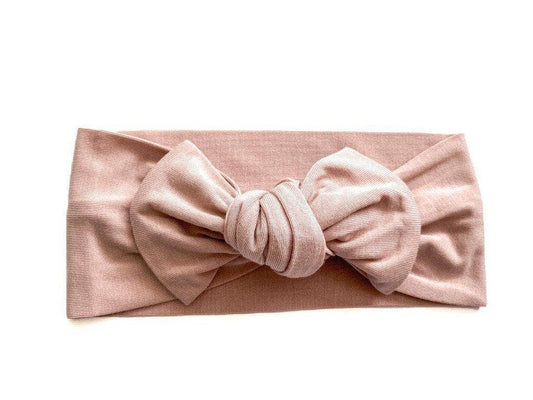 Bow Headband: Dusty Pink