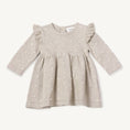 Load image into Gallery viewer, Milan Ruffle Bobble Sweater Knit Baby Dress (Organic Cotton)
