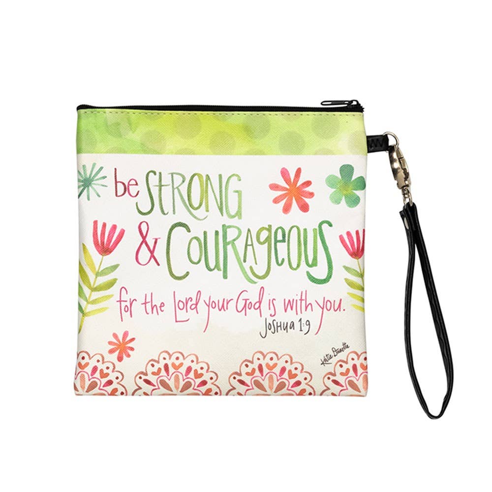 Wristlet: Strong & Courageous Square