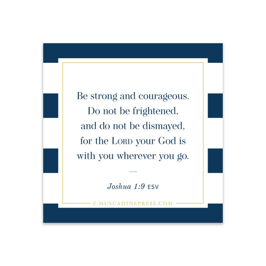 Scripture Static Cling: Be Strong and Courageous