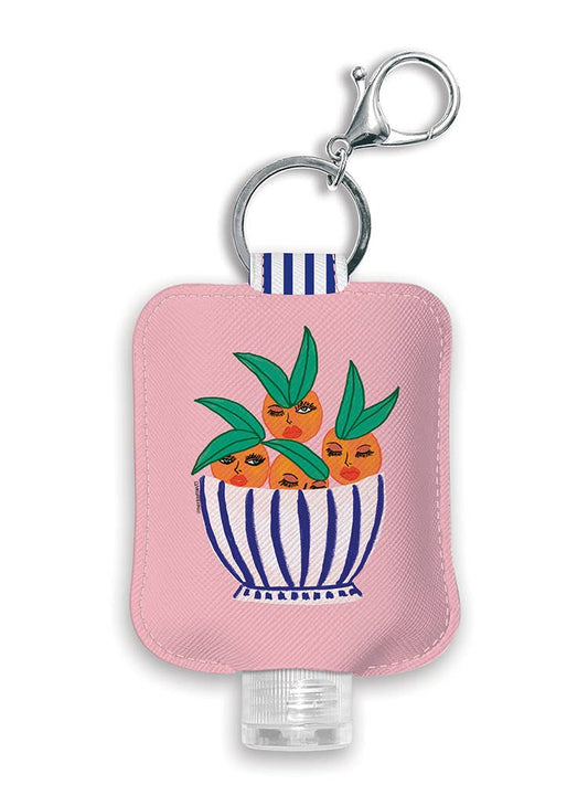 Hand Sanitizer Holder: Sassy Oranges