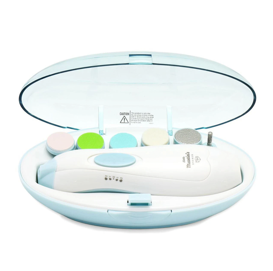 Electric Nail Trimmer with Light: Blue