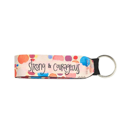 Keychain: Strong & Courageous Wristlet Keychain