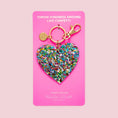 Load image into Gallery viewer, Confetti Acrylic Heart Keychain
