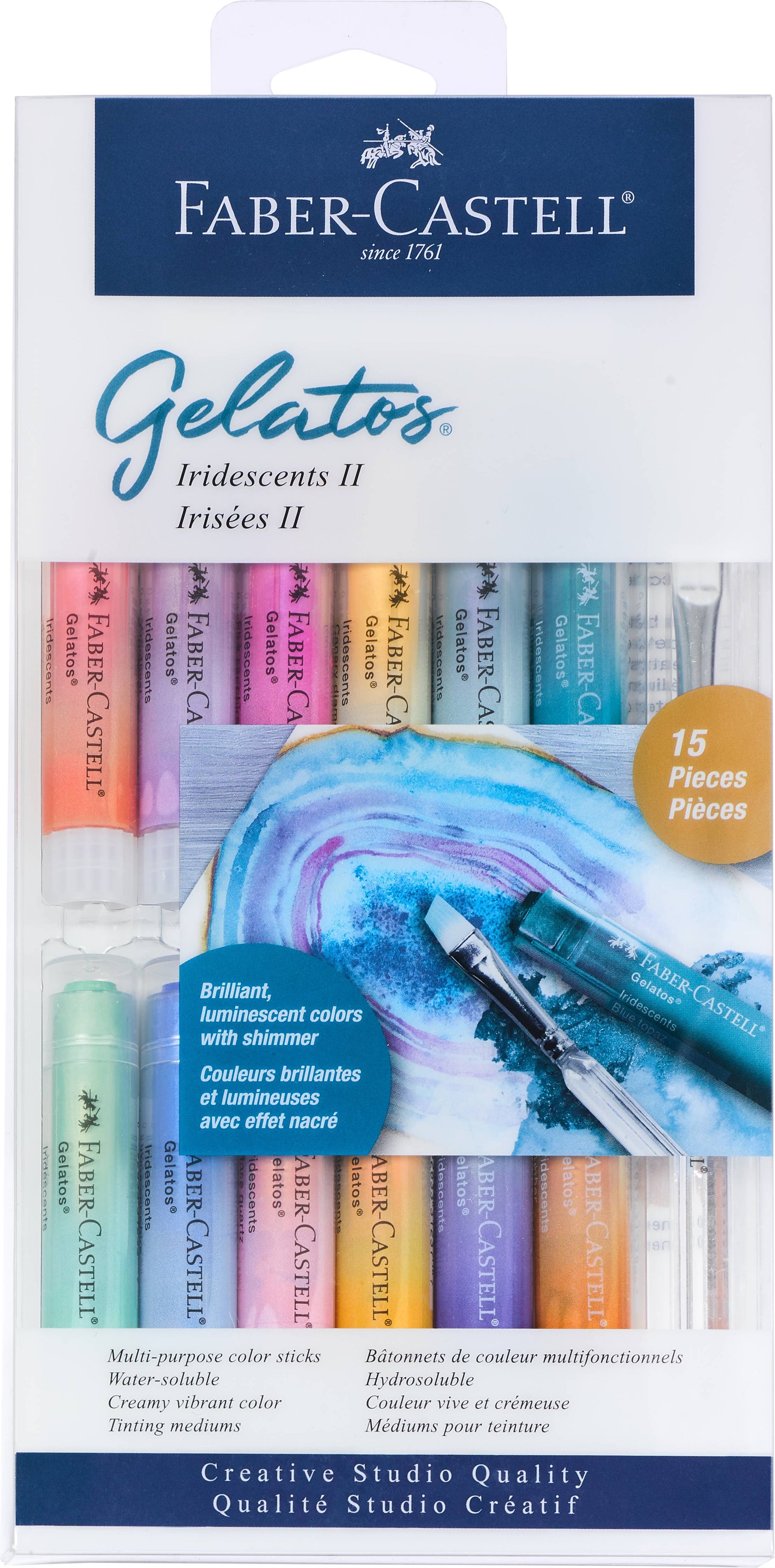 FABER-CASTELL: Gelatos, Iridescents II - 15-Piece Set