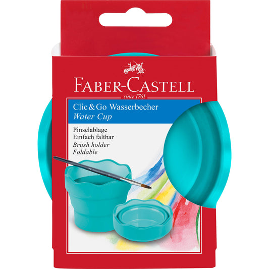 FABER-CASTELL: Clic & Go Water Cup, Turquoise