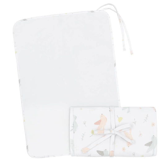 Waterproof Travel Change Mat: Ava Birds