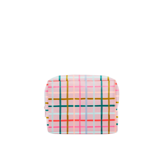 Cosmetic Bag: Busy Bee (Pretty Plaid)