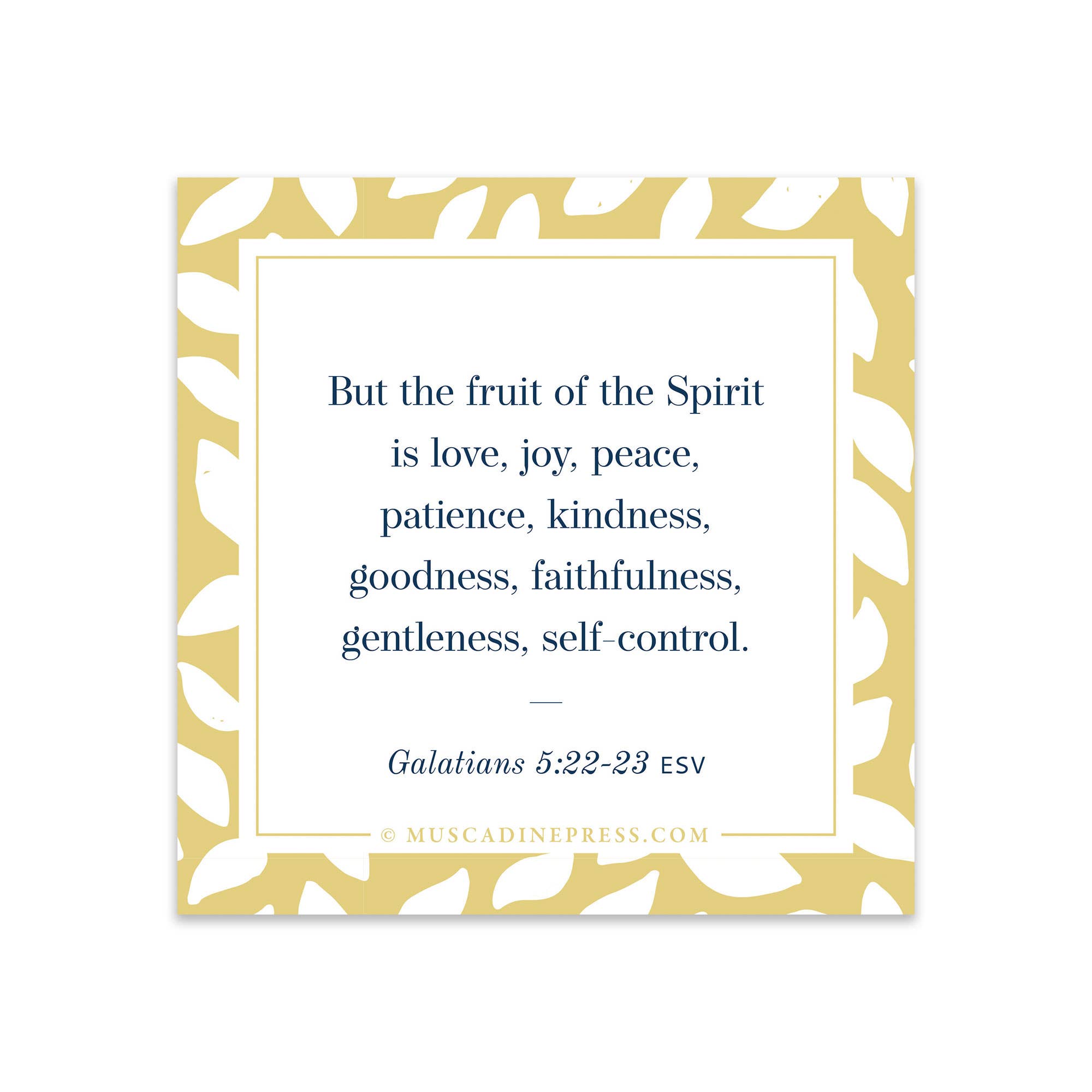 Scripture Static Cling - Fruit of the Spirit