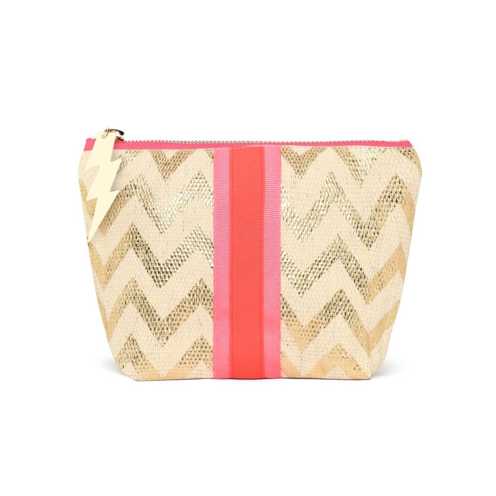 Small Bag: Gold Zig Zag