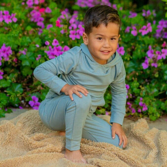 Jogger Set - French Terry Hooded: Abyss Teal