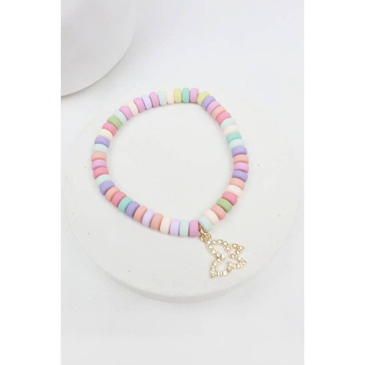 Butterfly Candy Disc Bracelet: MULTI